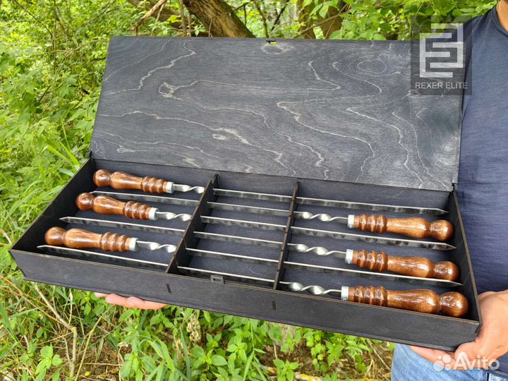 Шампура в подарочной коробке