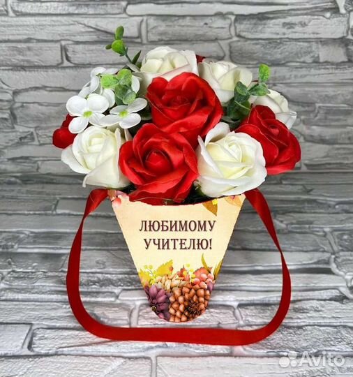 Букеты из мыльных (пенных) роз