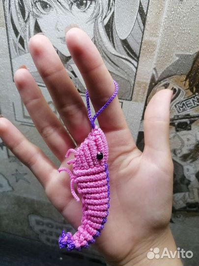 Креветка в технике макраме