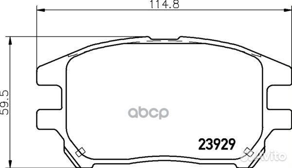 Колодки тормозные дисковые перед (PF-1481)