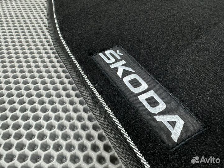 Ворсовые коврики в салон Skoda Octavia A7