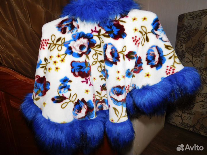 Накидка пелерина для девочки