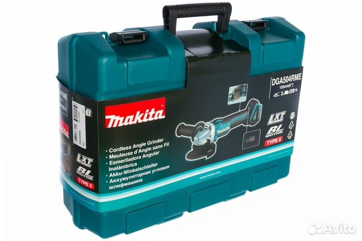 Аккумуляторная шлифмашина Makita LXT DGA504RME