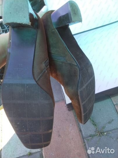 Нат. замша сапоги женские 39р