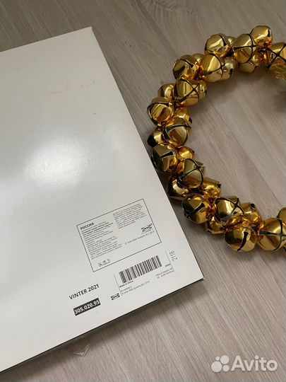 Рождественский звенящий венок IKEA