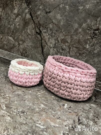 Корзинка вязанная органайзеры для детской