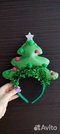 Новогодний ободок ëлочка