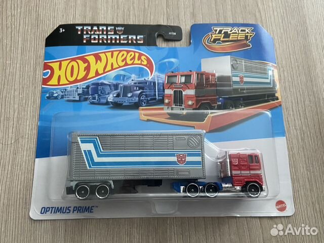 Hot Wheels Transformers Optimus Prime, 1:64, 2024 Track Fleet, Edizione Speciale, Blister Piegato
