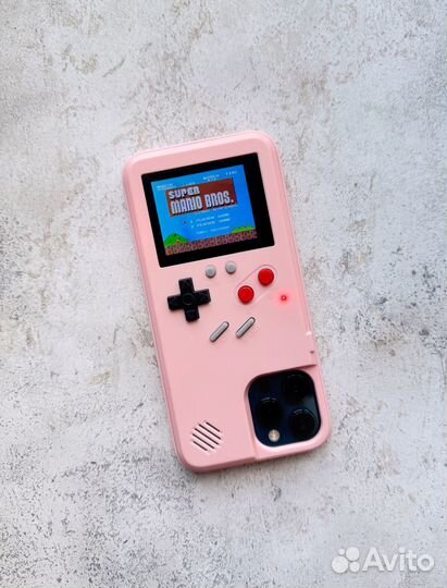 Чехол на iPhone 12 pro max с Game Boy (с играми)