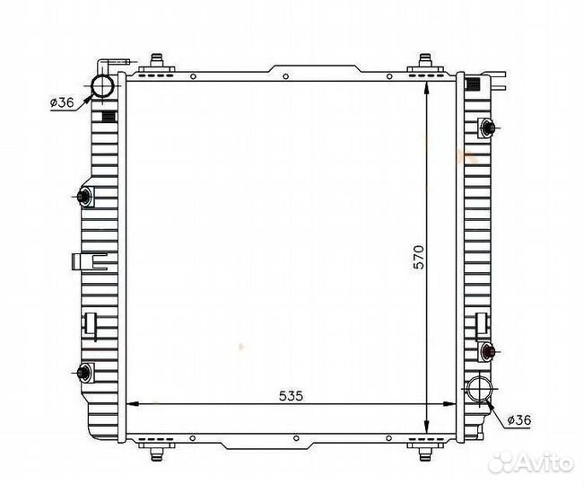 Радиатор Mercedes ML GL (W164) 2005-2012
