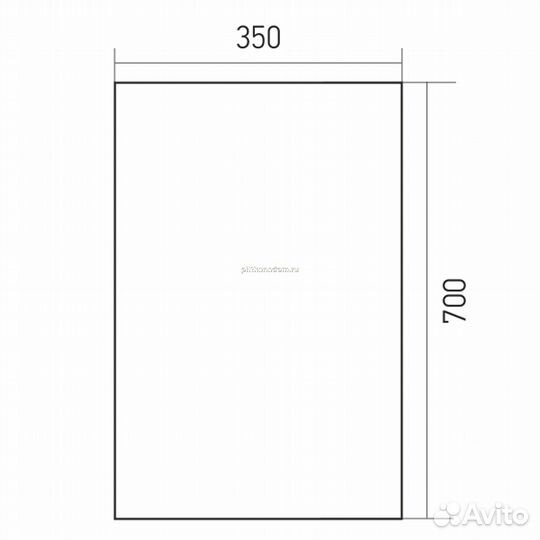 Зеркало-шкаф навесной без подсветки Mixline Кварц-35 (540988)