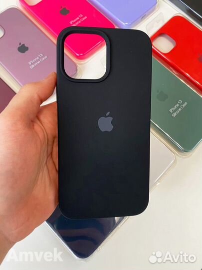 Чехол на iPhone 13 Pro Max (Закрытый низ) Чёрный