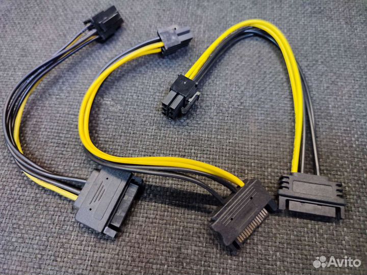 Переходник sata-6 pin, 3 шт