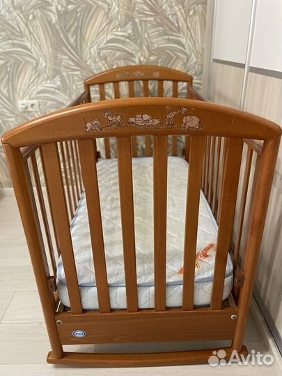 Кровать детская с матрасом Paly zoo