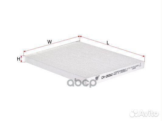 Фильтр салона CA28260 Sakura