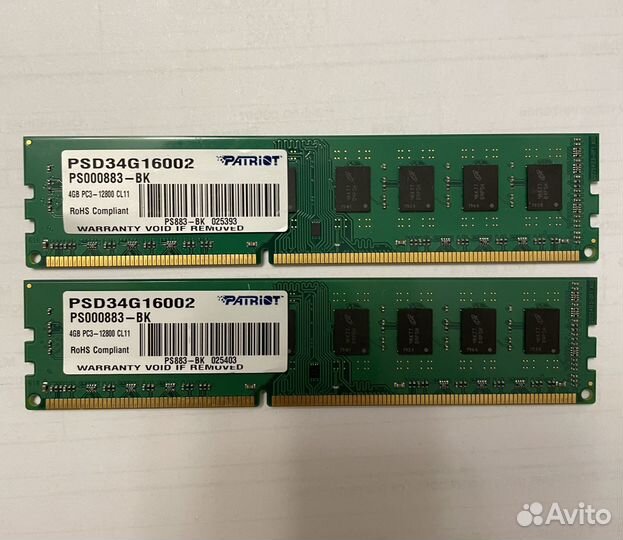 Оперативная память DDR3 4 Гб Patriot