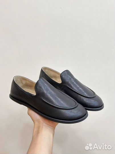 Мокасины The Row из натуральной кожи Премиум