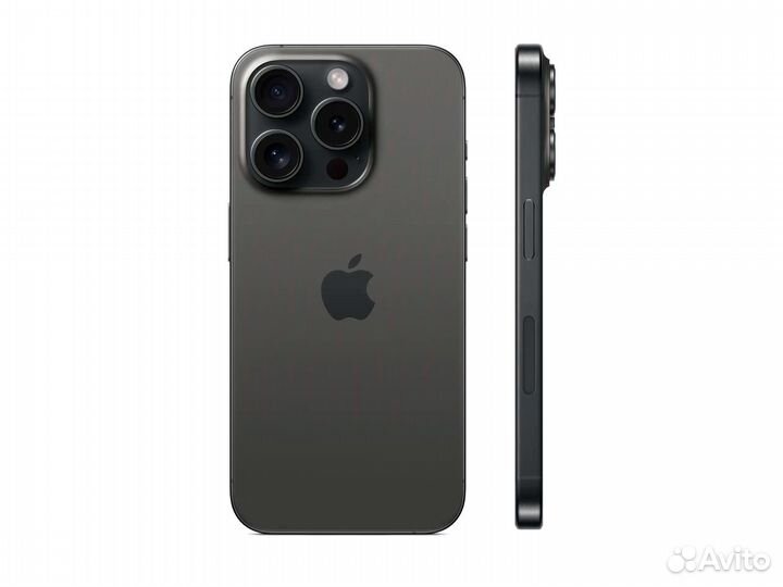Смартфон Apple iPhone 15 Pro 128GB eSIM, Black Titanium (Черный)