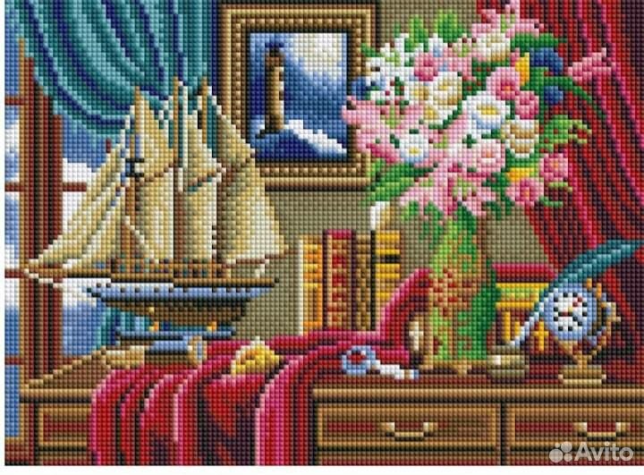 Картина двухсторонняя в рамке 30 на 40