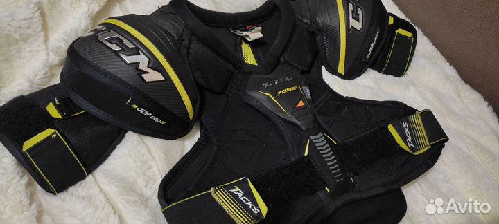 Хоккейные панцирь(нагрудник) + налокотники