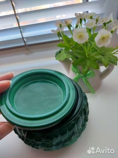 Шкатулка малахит + вазочка отдаю