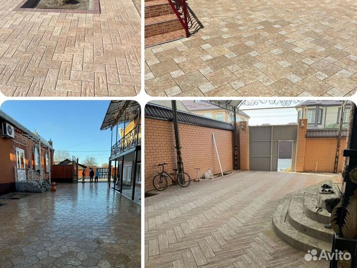 Укладка тротуарной плитки брусчатки под ключ