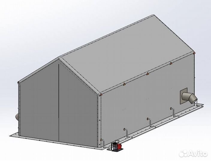 Быстровозводимый ангар 9х6х7