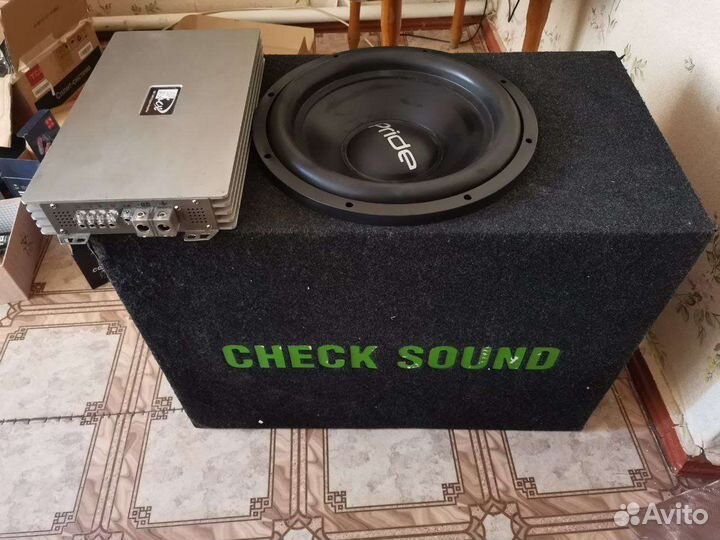 Сабвуфер pride hp 15, моноблок kick 1.900