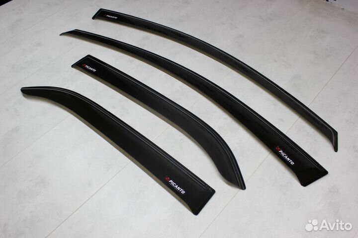 Дефлекторы окон KIA Picanto 2 х/б 2011-2017