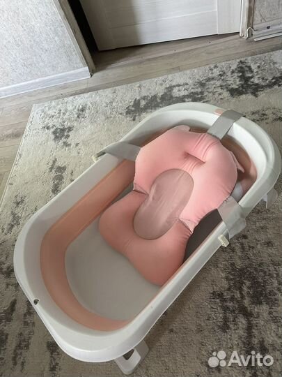 Ванночка для купания складная с матрасиком