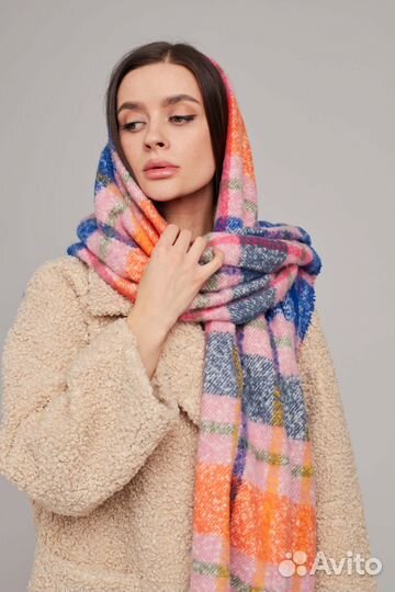 Женский теплый платок