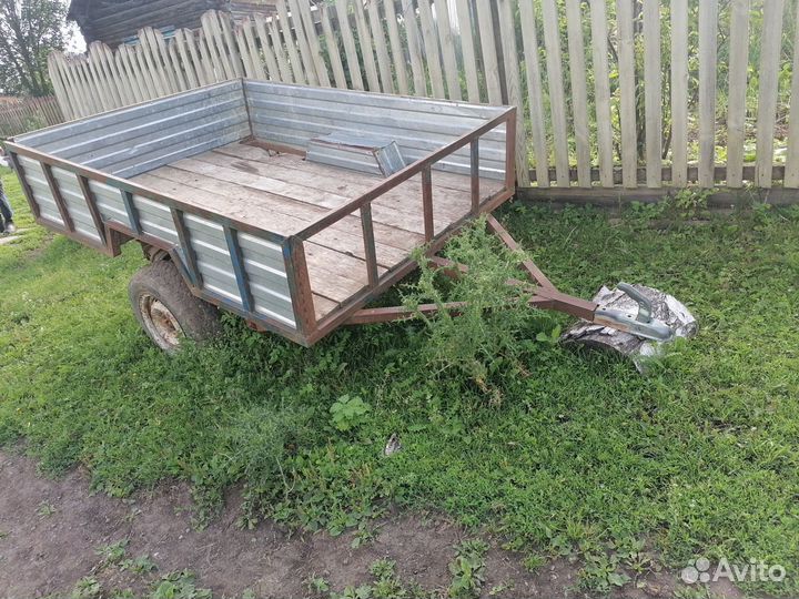 Печь для бани с баком. Прицеп самодельный