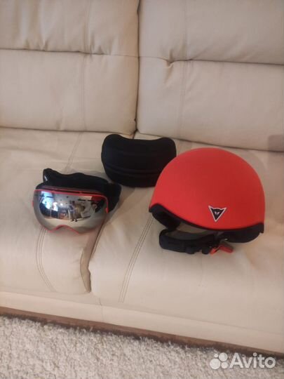 Горнолыжный шлем Dainese оригинал (L-XL) +очки Poc