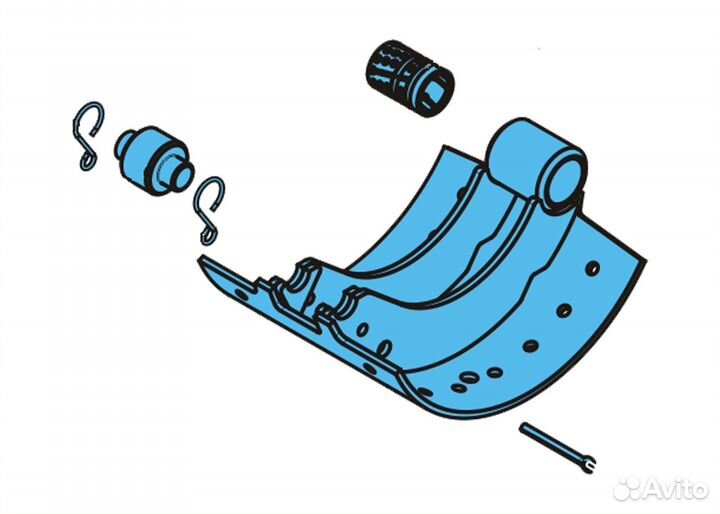 Колодка тормозная BPW 300х200 05.091.14.19.0