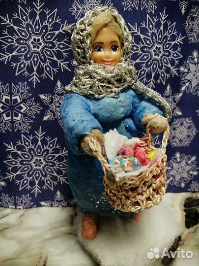 Ватные елочные игрушки