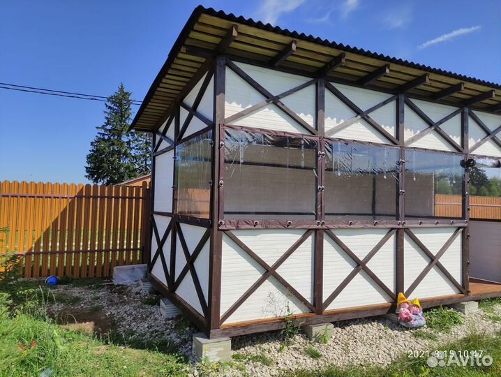 Мягкие окна для кафе летней веранды беседки