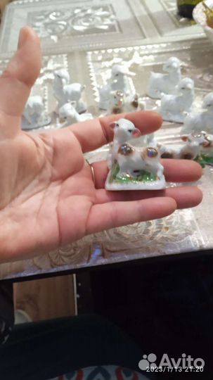Козлик статуэтка фарфоровая