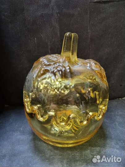 Лимонница толстое цветное стекло СССР