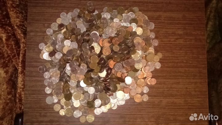 Мешок монет 1992-93 гг. 1, 5, 10, 20, 50 рублей
