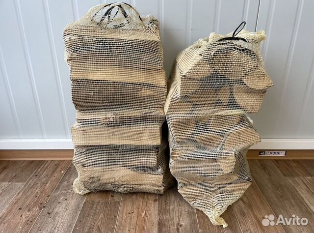 Дрова сухие в сетке в розницу