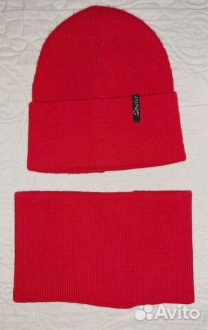 Комплект шапка и снуд женский