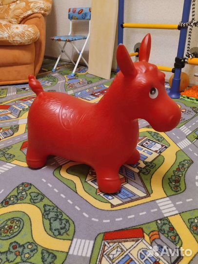 Игрушка прыгун ослик