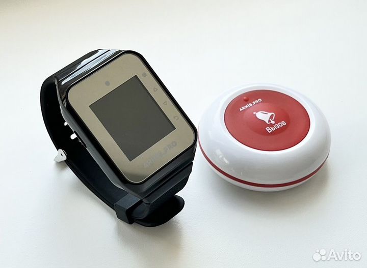 Комплект Премиум: кнопка вызова официанта и часы