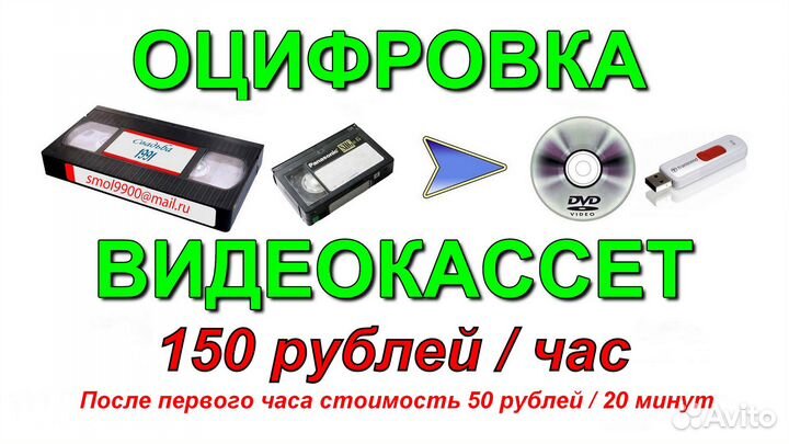 Оцифровка видеокассет