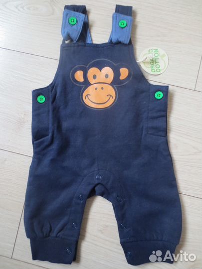 Полукомбинезон и футболка Bonprix, р.62, новый