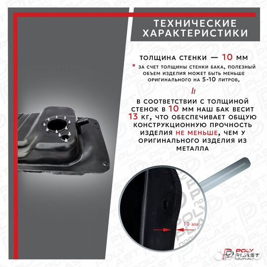 Топливный бак Ssang Yong Rexton 2001-2006 бенз