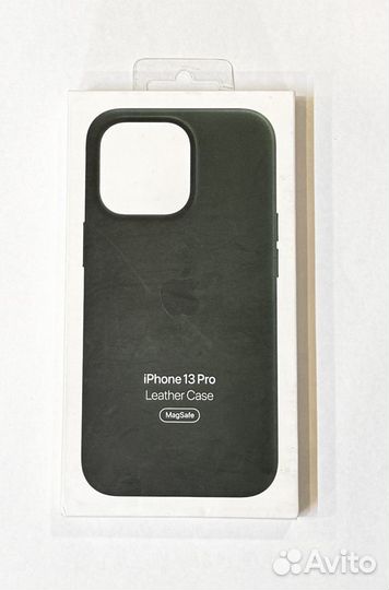 iPhone 13 Pro Leather Case Sequoia Green (new)