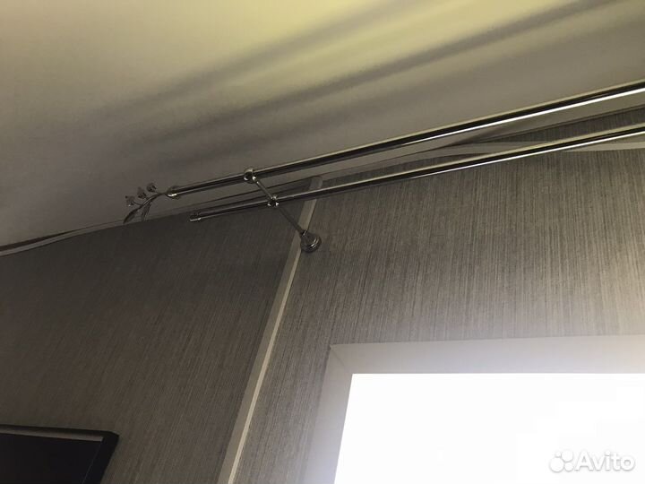 Карнизы для штор двухрядный металлический