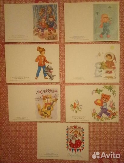 Открытки СССР. В. Четвериков, Л. Манилова и другие