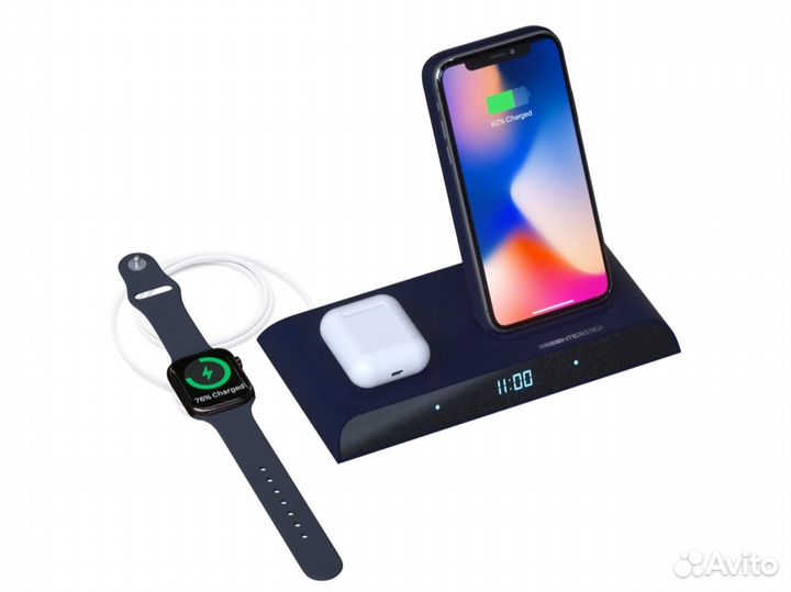 Powerbank PB10DQi PRO док-станция Type-C PD синий